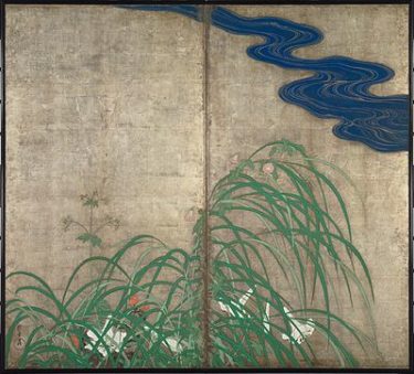 酒井抱一の「夏秋草図屏風」は尾形光琳「風神雷神図屏風」の裏に描かれていた！